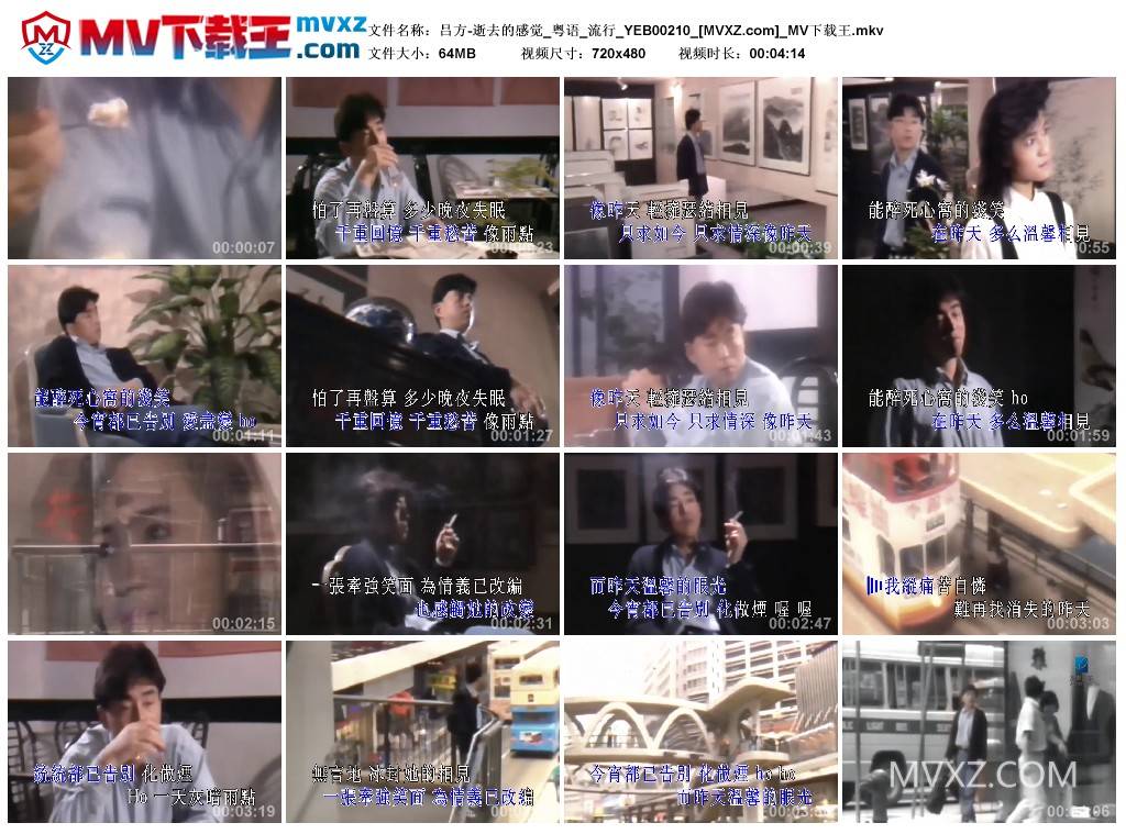 吕方-逝去的感觉_粤语_流行_YEB00210